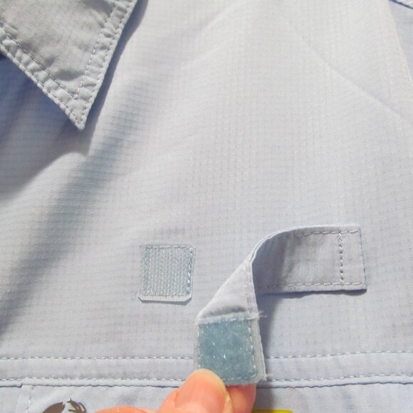 NWT The American Outdoorsman Men's Fishing Shirt UPF 40 Quick Dry Blue Sz Medium - Picture 10 of 16